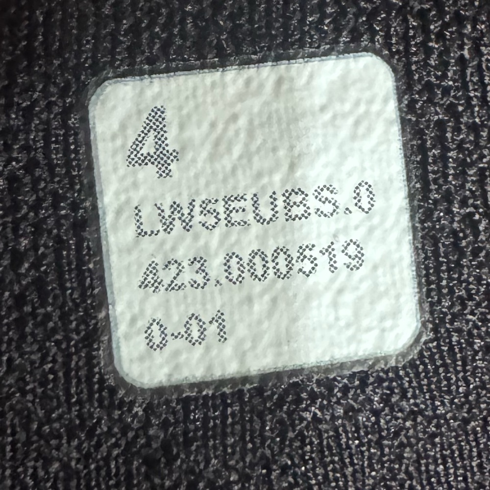 NWOT Lululemon Brushed Softstreme Ribbed Zip Flared Pant 32.5" Black - Picture 4 of 6